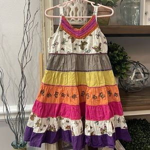 Cute Butterfly Cotton Dress Sz 5